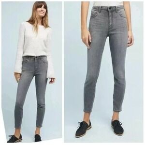Anthropologie Pilcro High Rise Skinny Jeans‎ Womens Size 27 Gray